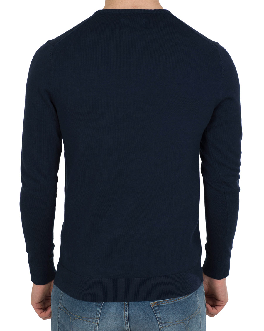 Hombres | Jerséis y prendas de punto | Lexington | Bradley Crewneck Sweater Deepest Blue