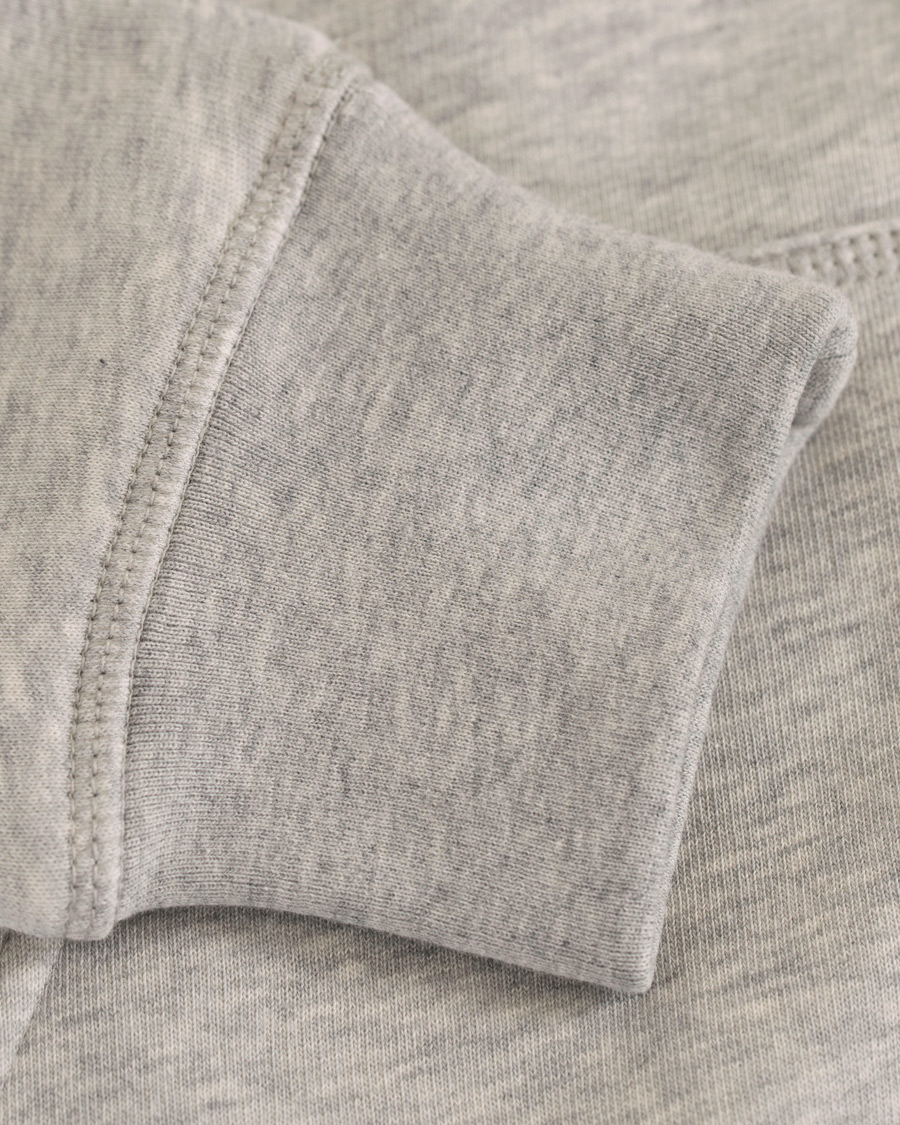 Hombres | Jerséis y prendas de punto | Gant | Outline Full Zip Hoodie Light Grey Melange