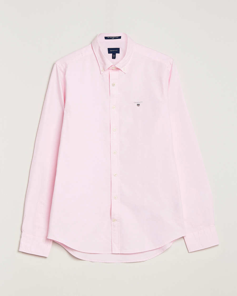 Hombres | Camisas | GANT | Slim Fit Oxford Shirt Light Pink