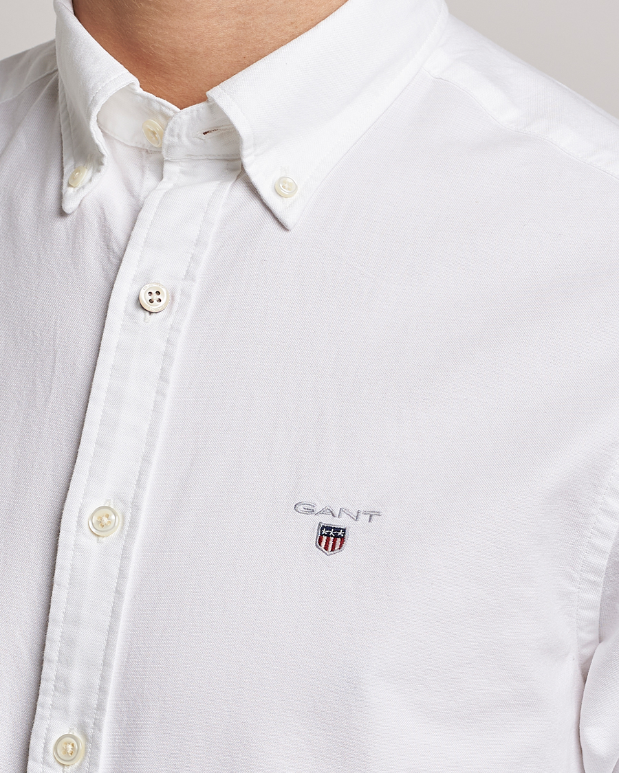 Hombres | Camisas | GANT | Slim Fit Oxford Shirt White