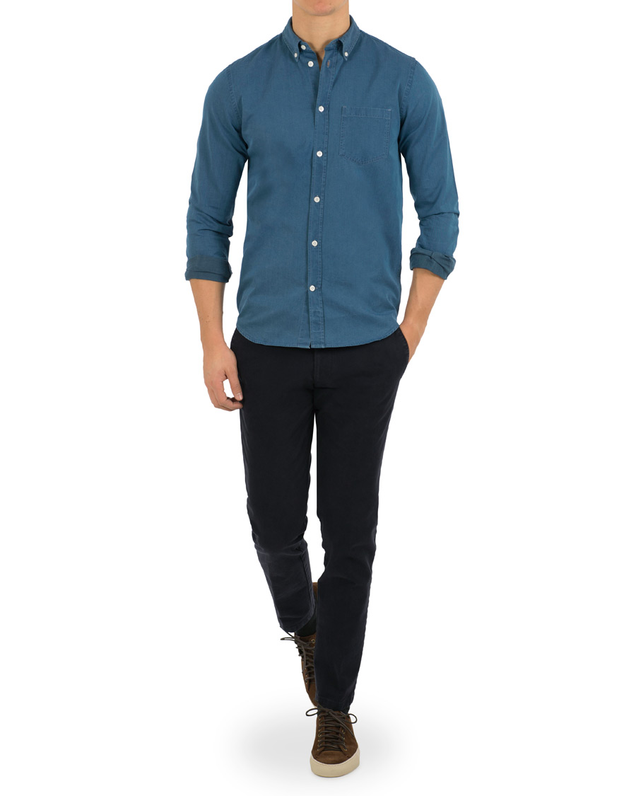 Hombres | Camisas | Norse Projects | Anton Denim Shirt Sunwashed