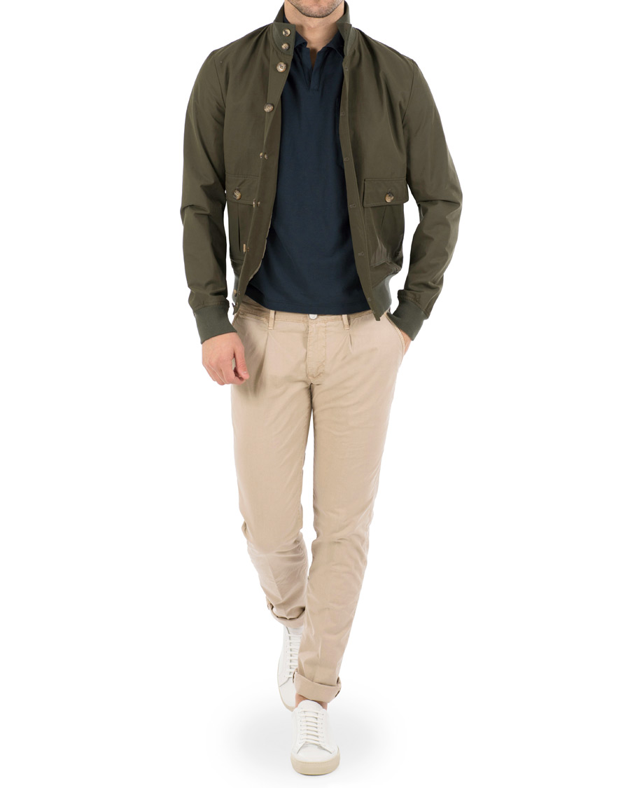 Hombres | Pantalones | Jacob Cohën | Jacob Cohen Alex Pleated Chinos Beige