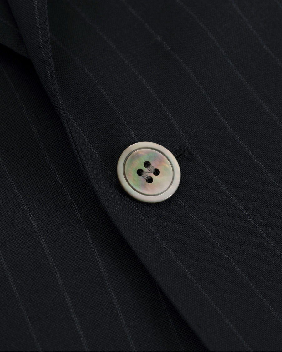 Hombres | Trajes | Oscar Jacobson | Ferry Wool Pinstripe Suit Navy