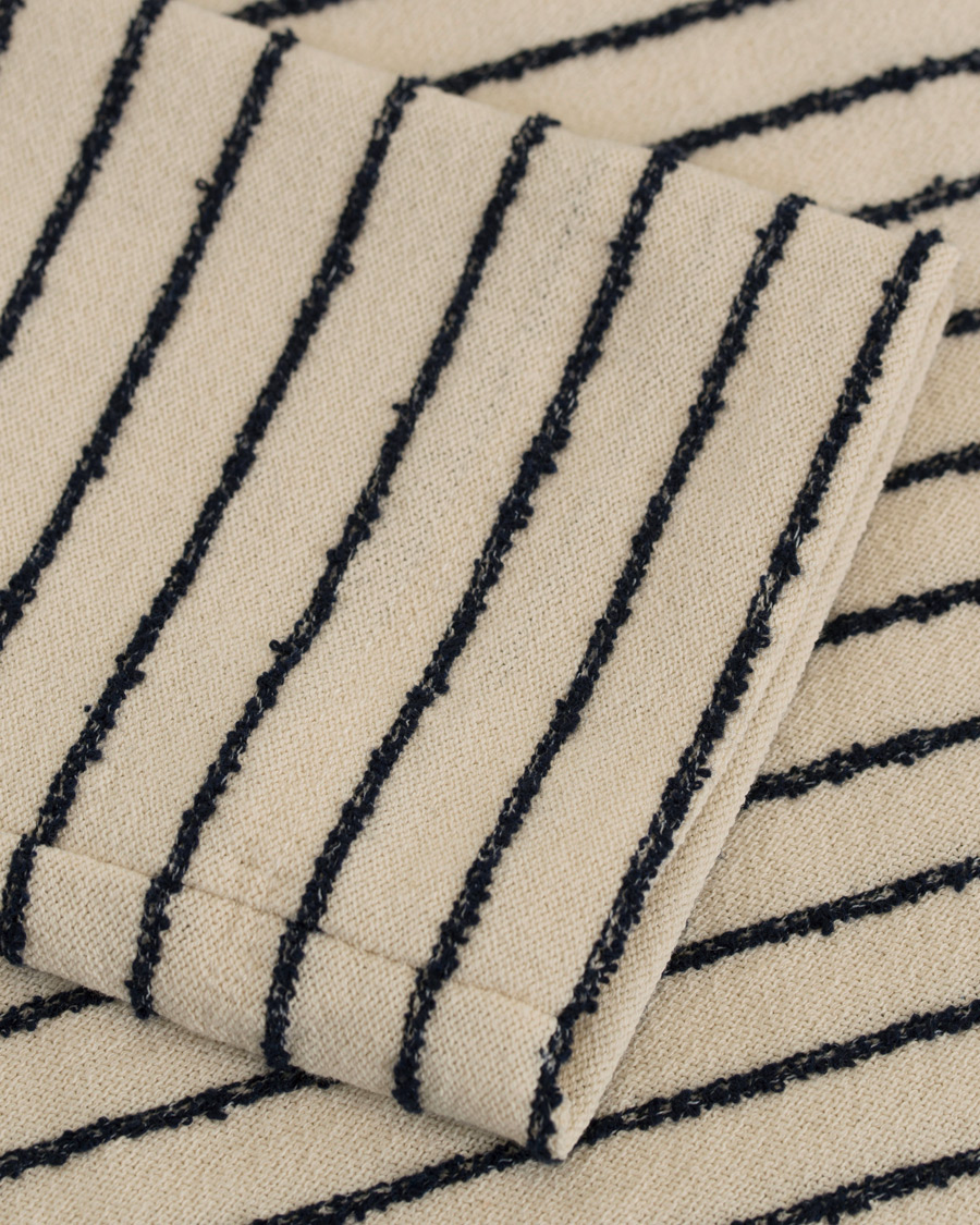 Hombres | Jerséis y prendas de punto | The Gigi | Milos Stripe Lightweight Sweatshirt Navy/White