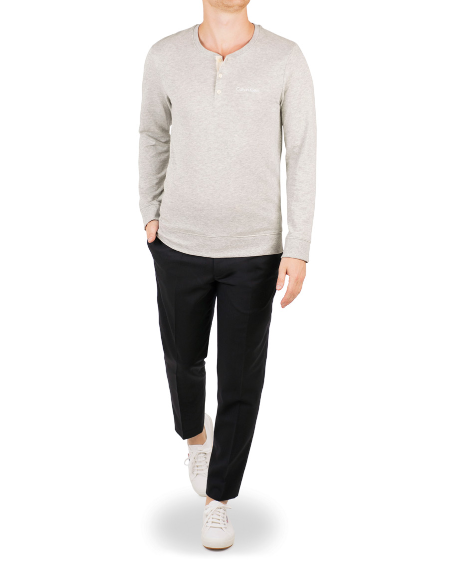 Hombres | Jerséis y prendas de punto | Calvin Klein | Henley Heather Grey