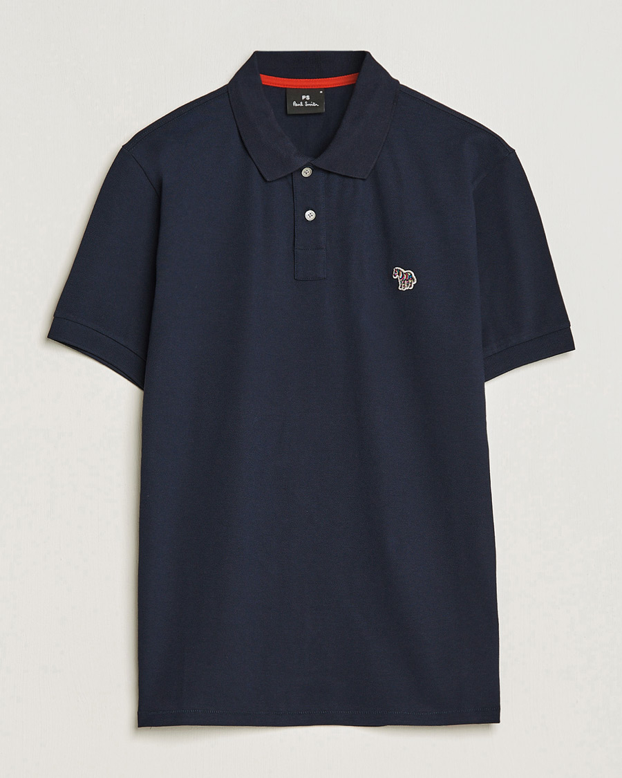 Hombres | Polos | PS Paul Smith | Regular Fit Zebra Polo Navy