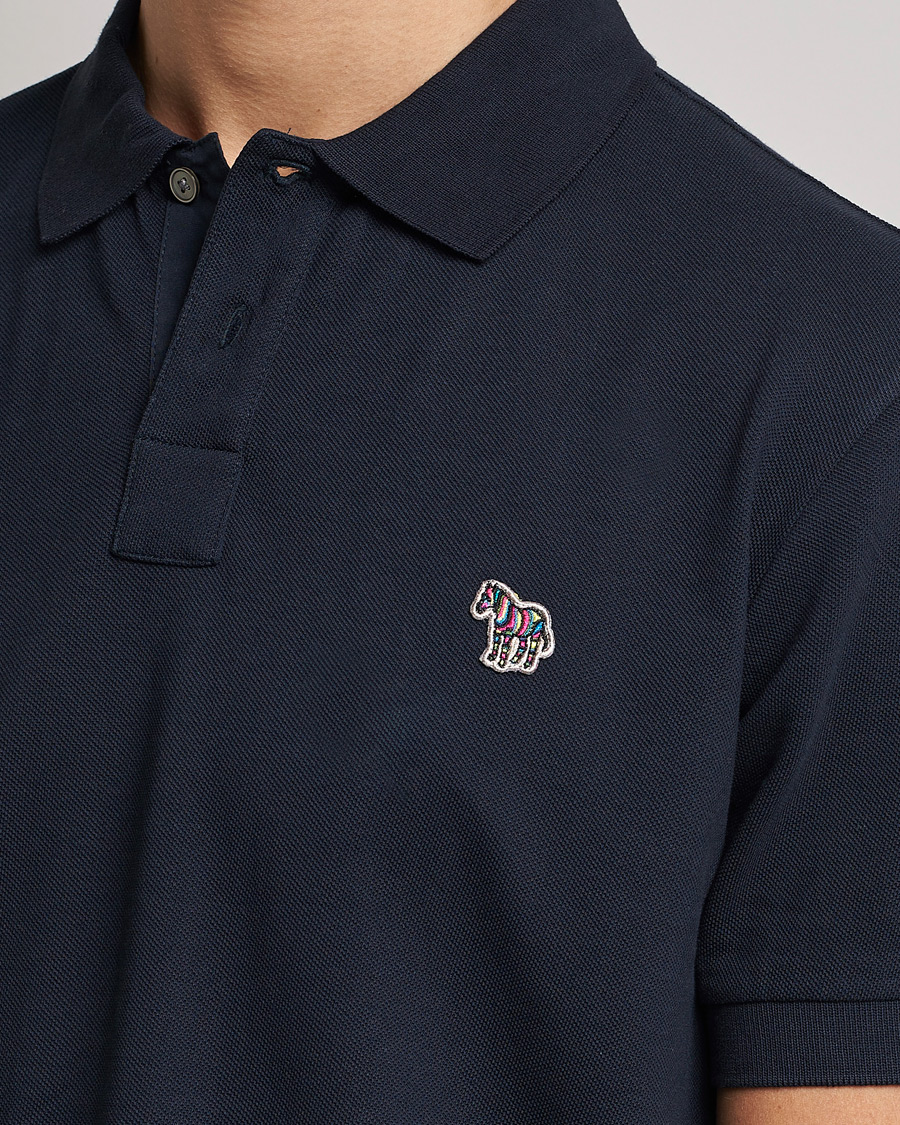 Hombres | Polos | PS Paul Smith | Regular Fit Zebra Polo Navy