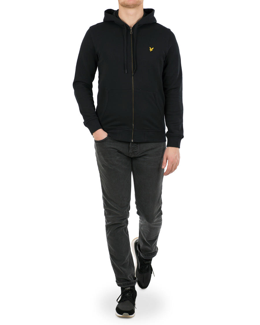 Hombres | Jerséis y prendas de punto | Lyle & Scott | Zip Through Hoodie True Black