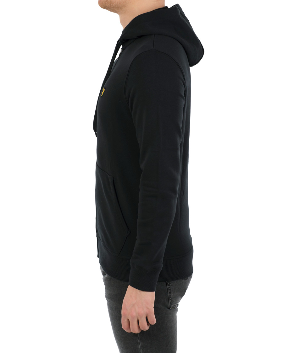 Hombres | Jerséis y prendas de punto | Lyle & Scott | Zip Through Hoodie True Black