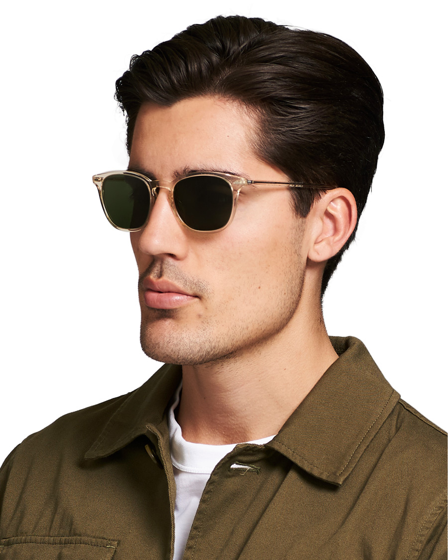 Hombres | Oliver Peoples Heaton Sunglasses Buff/Green | Oliver Peoples | Heaton Sunglasses Buff/Green