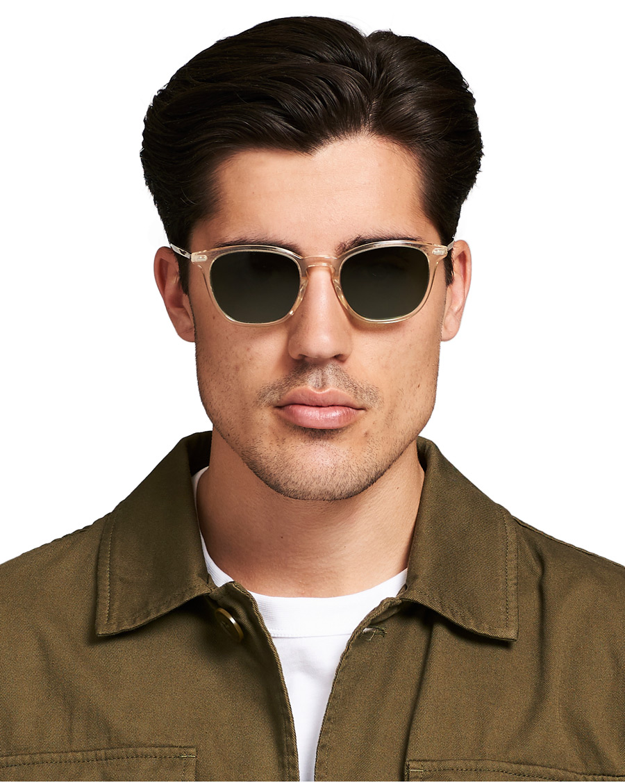 Hombres | Oliver Peoples Heaton Sunglasses Buff/Green | Oliver Peoples | Heaton Sunglasses Buff/Green