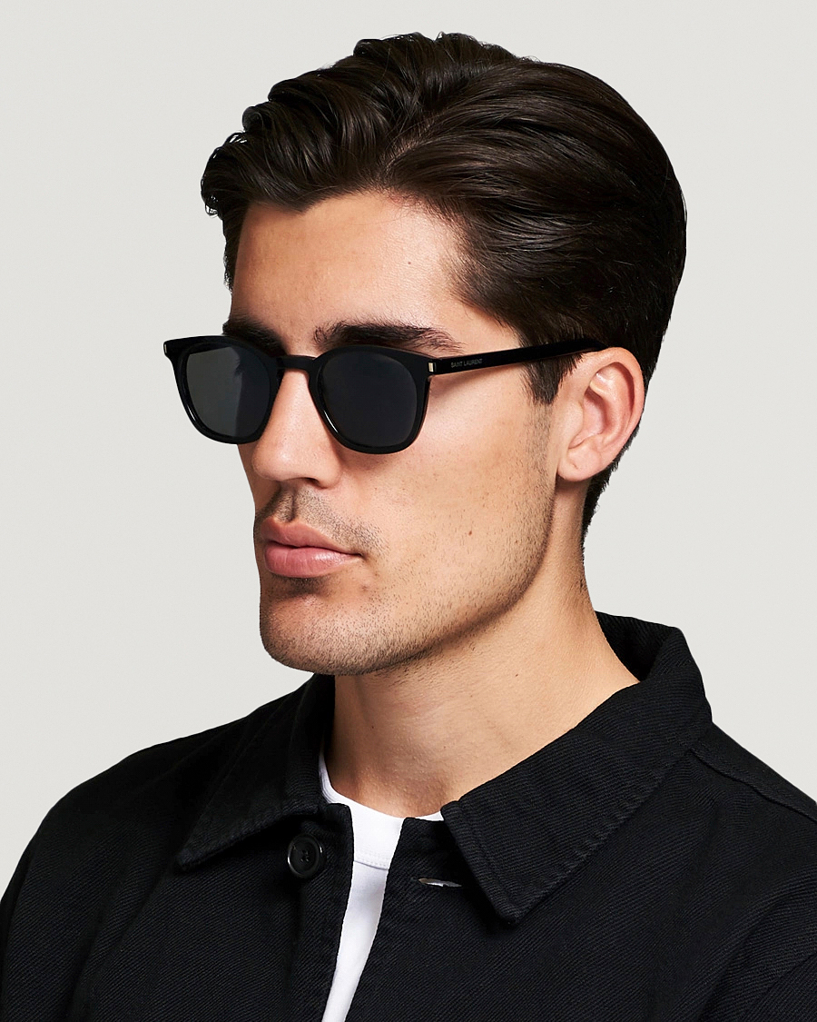 Hombres | Gafas de sol redondas | Saint Laurent | SL 28 Sunglasses Black