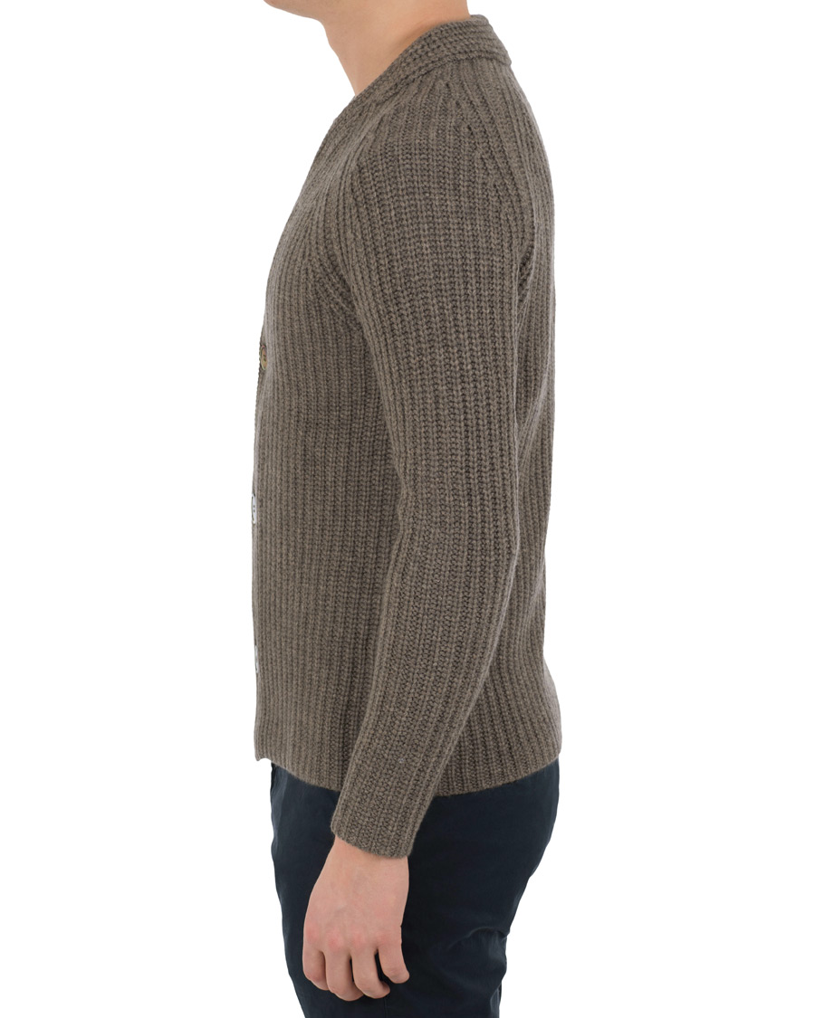 Hombres | Jerséis y prendas de punto | Soft Goat | Cashmere Chunky Cardigan Taupe