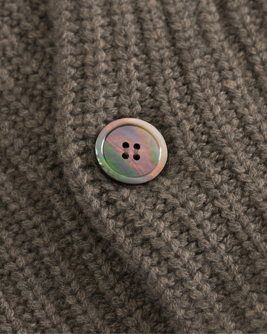 Hombres | Jerséis y prendas de punto | Soft Goat | Cashmere Chunky Cardigan Taupe