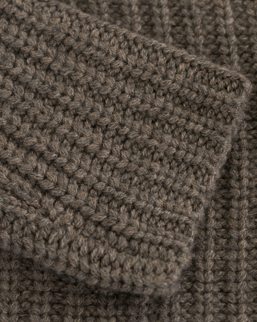 Hombres | Jerséis y prendas de punto | Soft Goat | Cashmere Chunky Cardigan Taupe