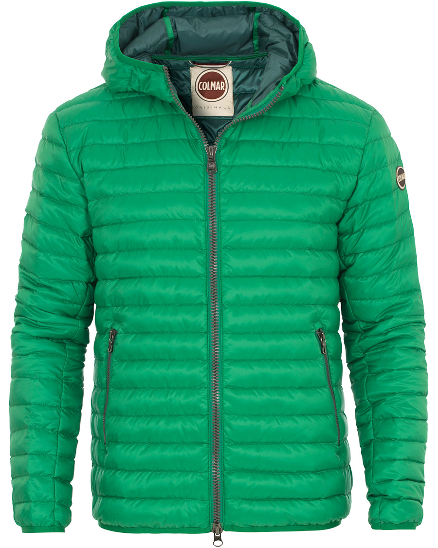 Hombres | Abrigos y chaquetas | Colmar | Lightweight Down Hooded Jacket Green