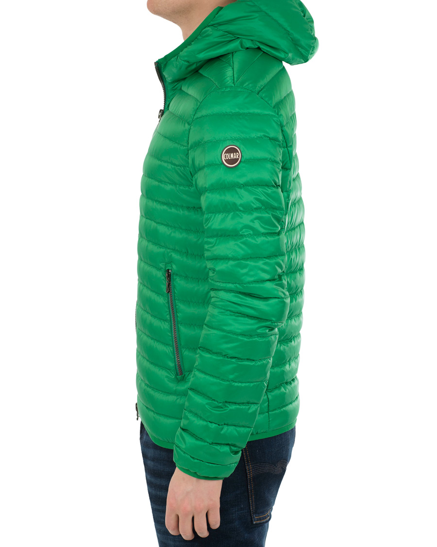Hombres | Abrigos y chaquetas | Colmar | Lightweight Down Hooded Jacket Green