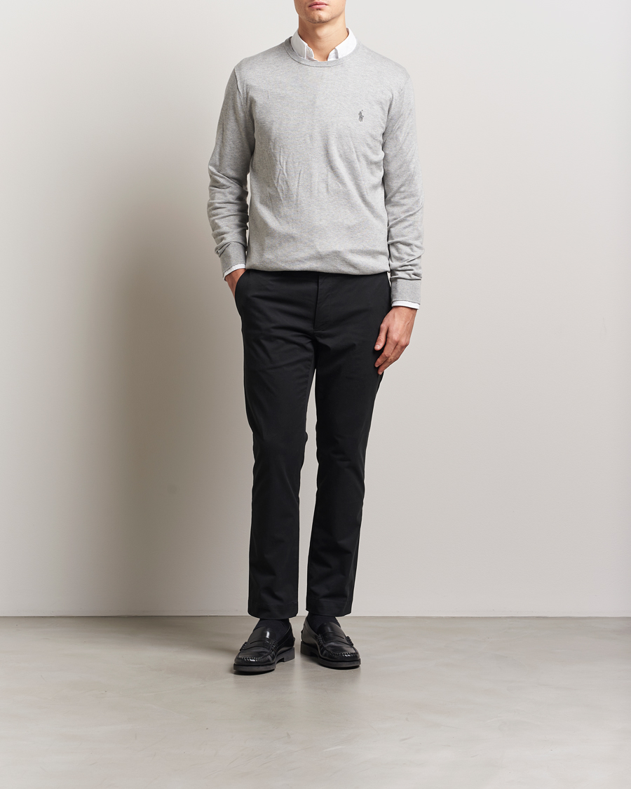 Hombres | Jerséis y prendas de punto | Polo Ralph Lauren | Pima Cotton Crew Neck Pullover Andover Heather