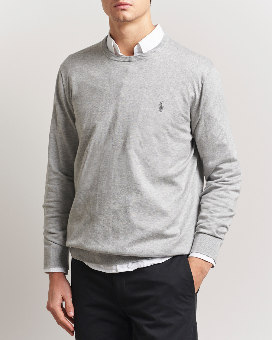 Hombres | Jerséis y prendas de punto | Polo Ralph Lauren | Pima Cotton Crew Neck Pullover Andover Heather