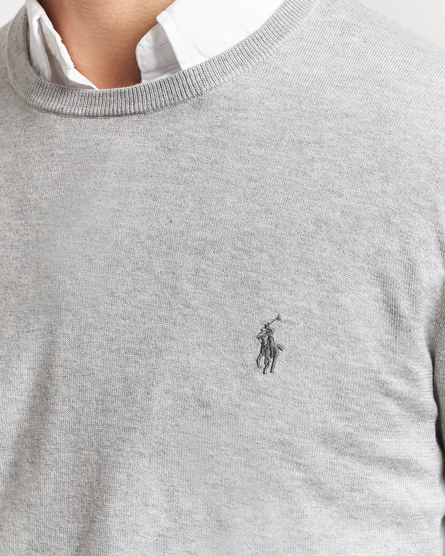 Hombres | Jerséis y prendas de punto | Polo Ralph Lauren | Pima Cotton Crew Neck Pullover Andover Heather