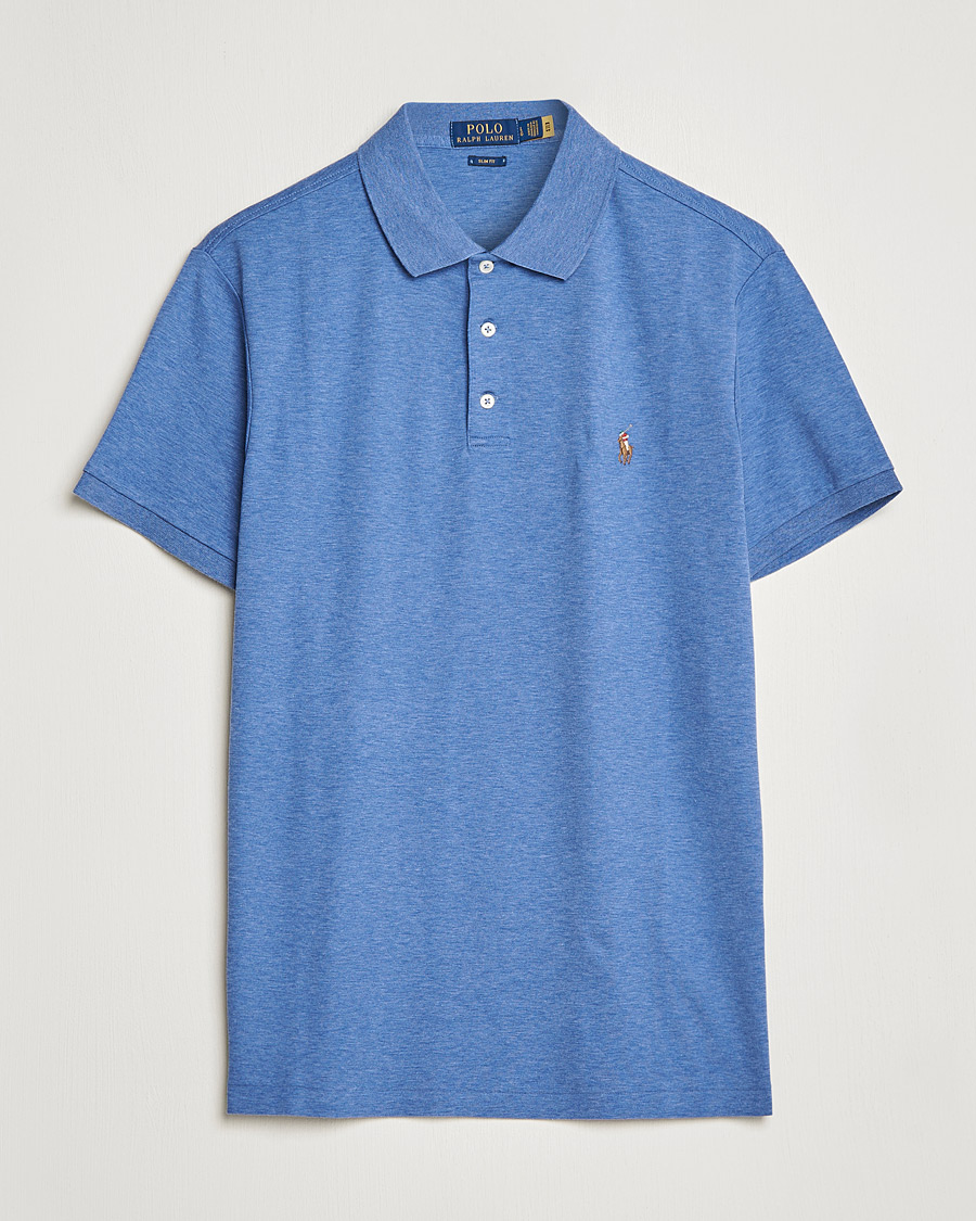 Hombres | Polos | Polo Ralph Lauren | Slim Fit Pima Cotton Polo Faded Royal