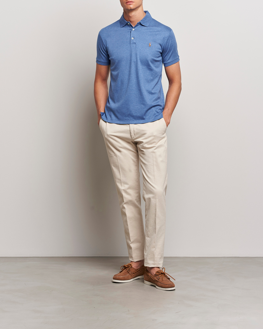 Hombres | Polos | Polo Ralph Lauren | Slim Fit Pima Cotton Polo Faded Royal
