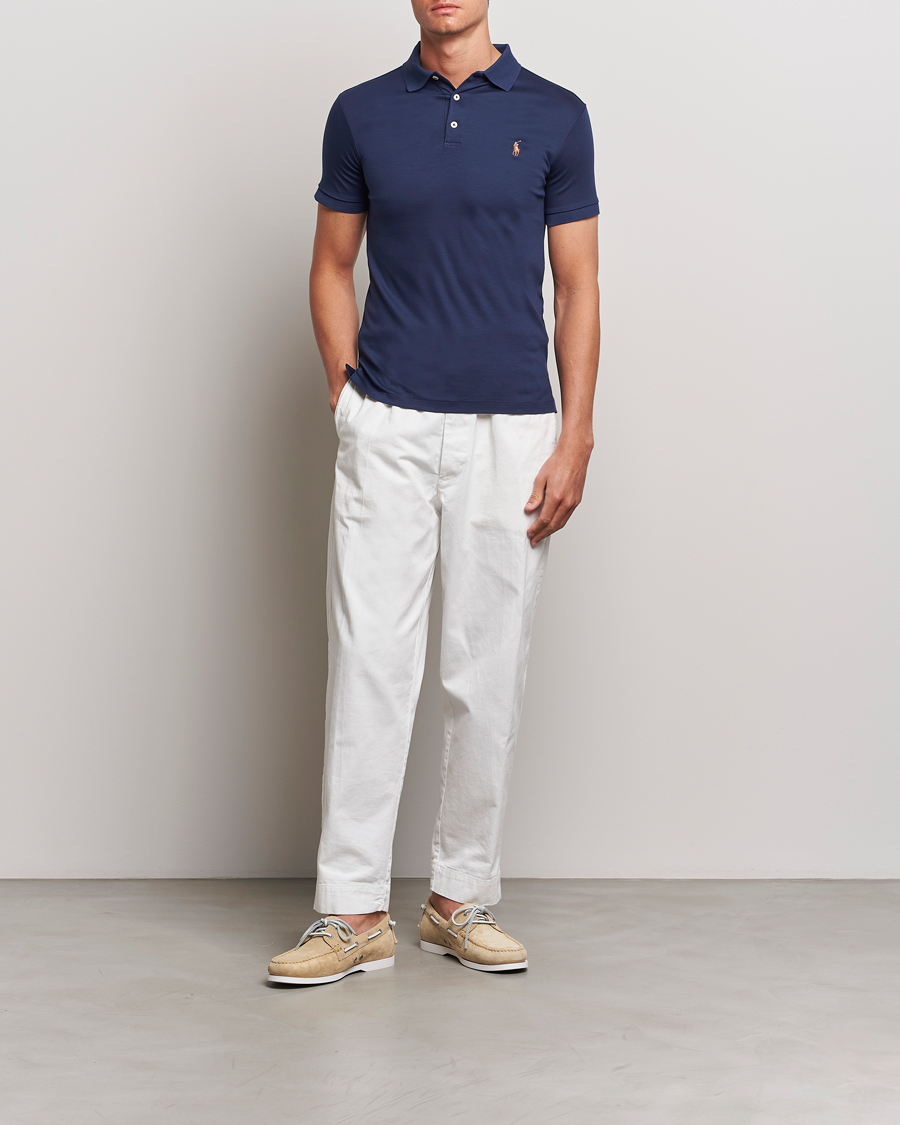 Hombres | Polos | Polo Ralph Lauren | Slim Fit Pima Cotton Polo Refined Navy