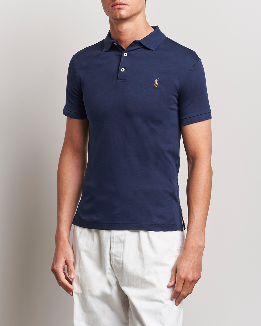 Hombres | Polos | Polo Ralph Lauren | Slim Fit Pima Cotton Polo Refined Navy