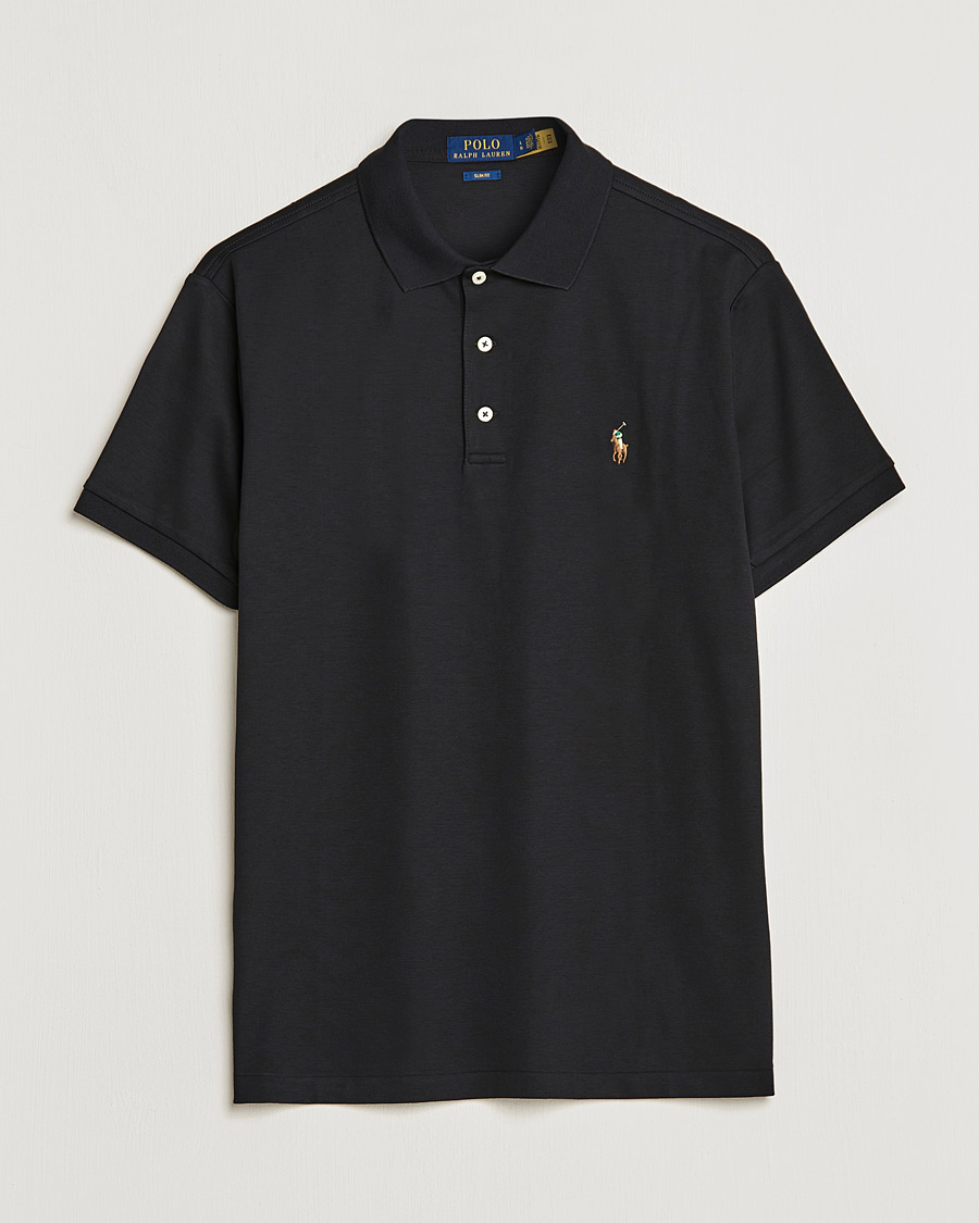 Hombres | Polos | Polo Ralph Lauren | Slim Fit Pima Cotton Polo Polo Black