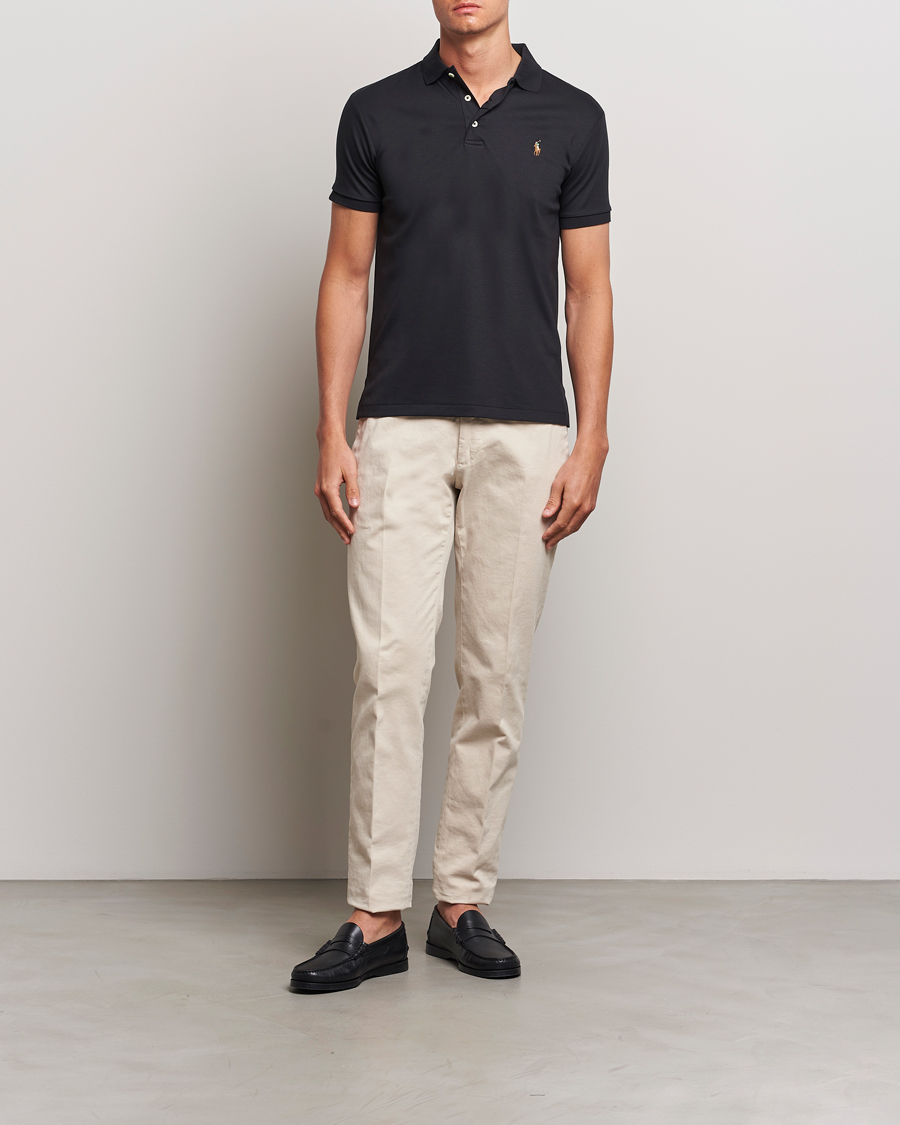 Hombres | Polos | Polo Ralph Lauren | Slim Fit Pima Cotton Polo Polo Black