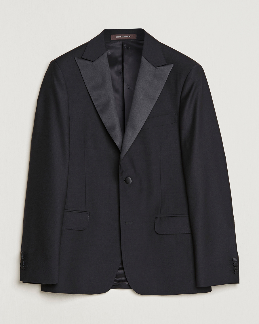 Hombres | Blazers | Oscar Jacobson | Elder Tuxedo Blazer Black