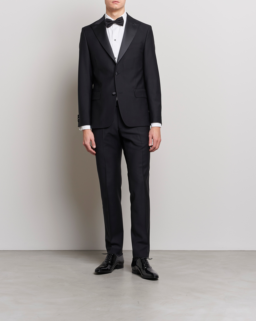 Hombres | Blazers | Oscar Jacobson | Elder Tuxedo Blazer Black