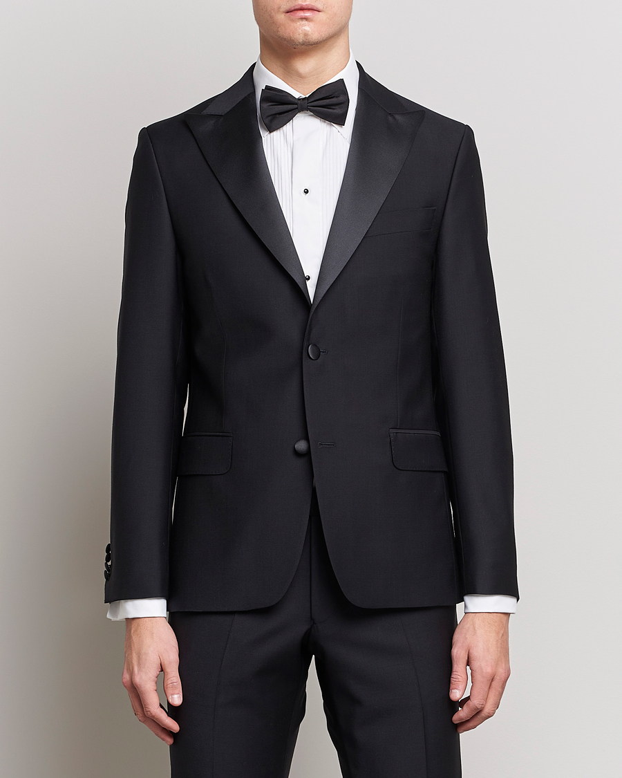 Hombres | Blazers | Oscar Jacobson | Elder Tuxedo Blazer Black