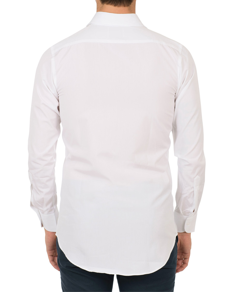 Hombres | Camisas | Drake's | Slim Fit Poplin Shirt White