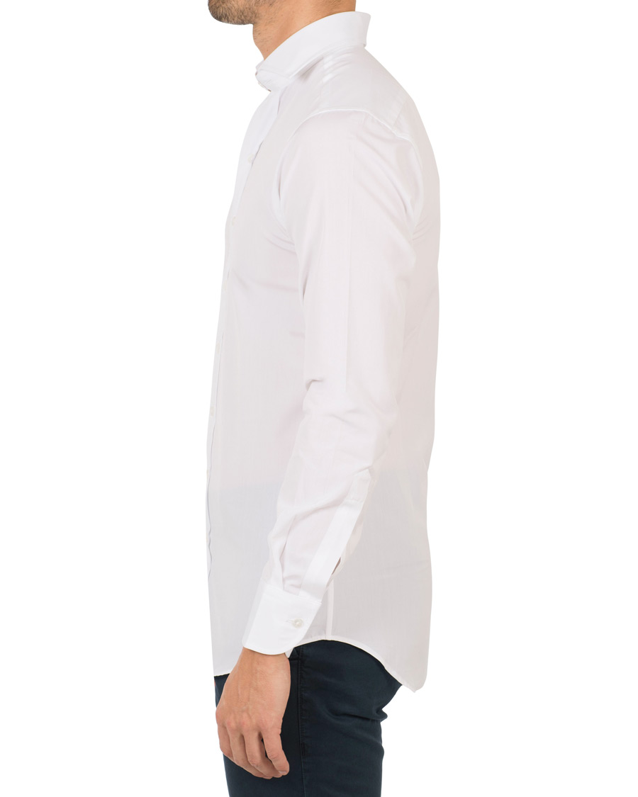 Hombres | Camisas | Drake's | Slim Fit Poplin Shirt White