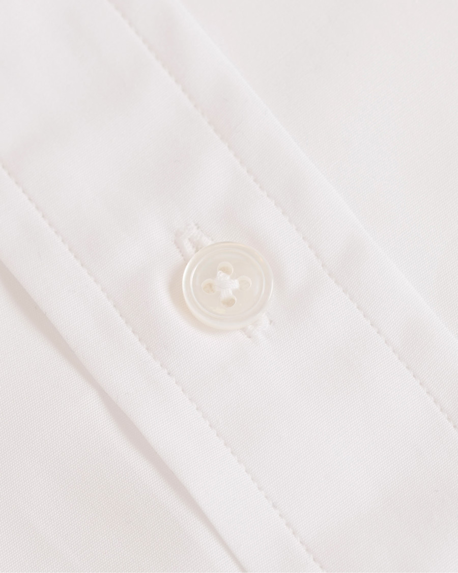 Hombres | Camisas | Drake's | Slim Fit Poplin Shirt White