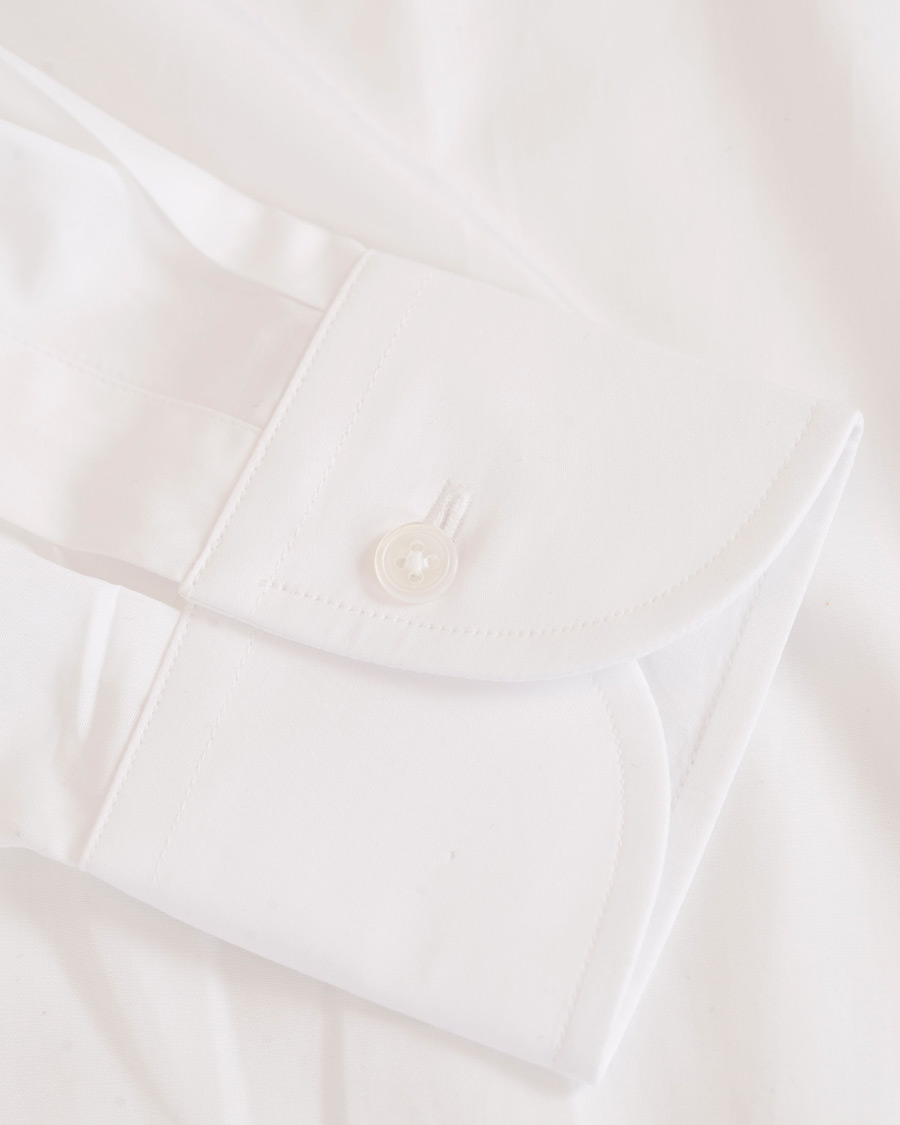 Hombres | Camisas | Drake's | Slim Fit Poplin Shirt White