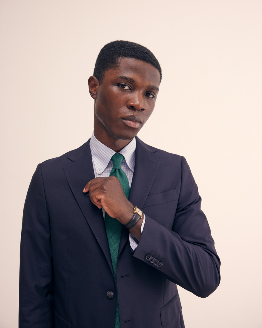 Hombres | Corbatas | Drake's | Drake'sSilk Tussah Handrolled TieGreen