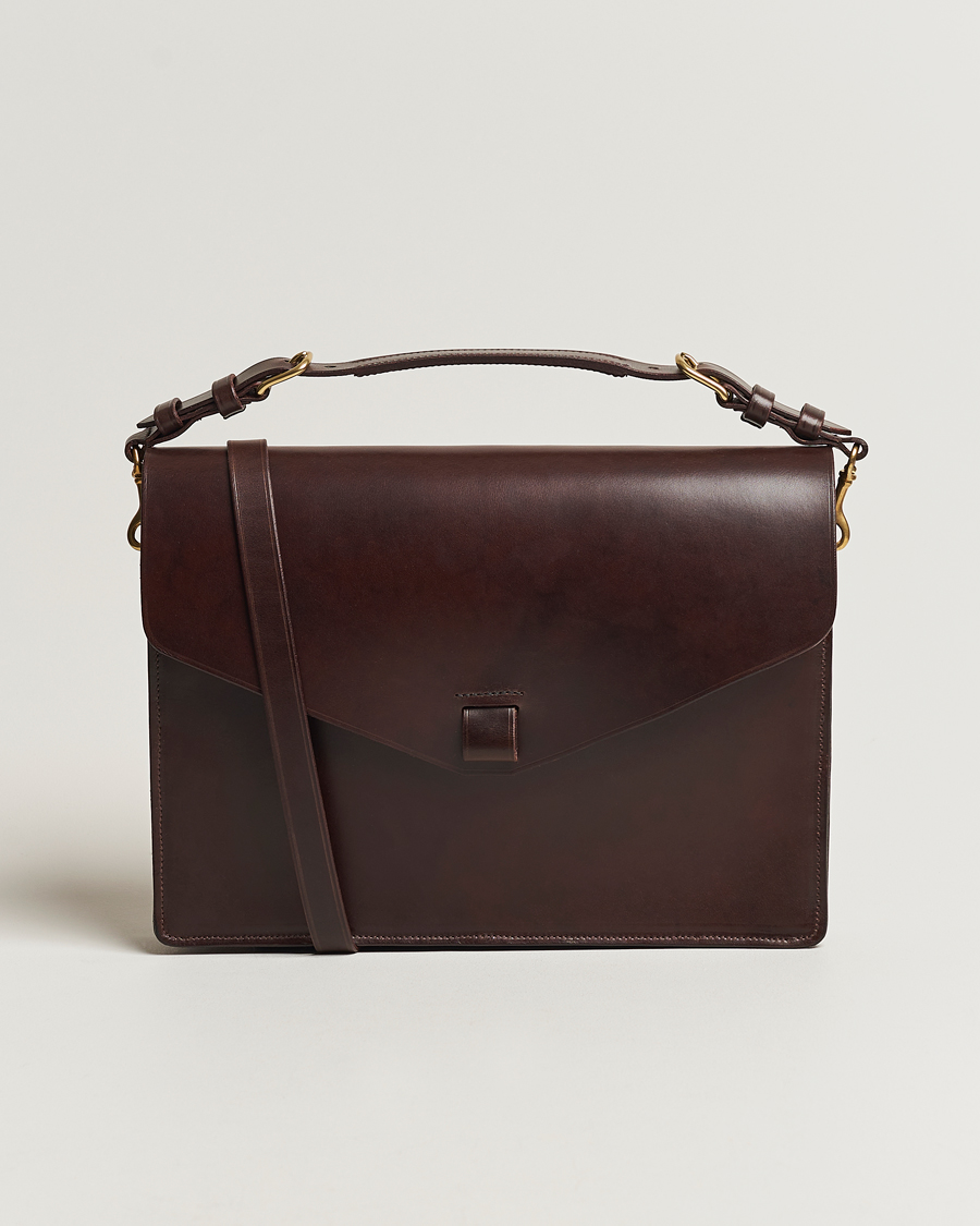 Hombres | Bolsos | Tärnsjö Garveri | Messenger Bag 3-In-1 Dark Brown