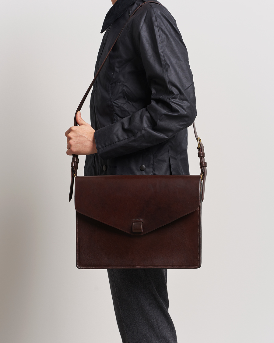 Hombres | Bolsos | Tärnsjö Garveri | Messenger Bag 3-In-1 Dark Brown