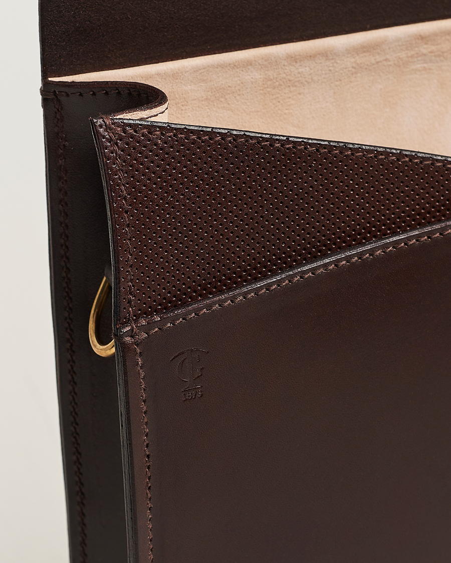 Hombres | Bolsos | Tärnsjö Garveri | Messenger Bag 3-In-1 Dark Brown