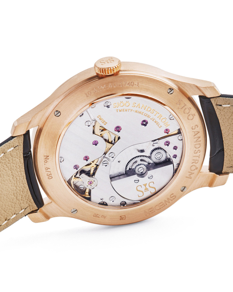 Hombres | Sjöö Sandström Royal Capital AU-1740-1 Limited Edition Black Alligator | Sjöö Sandström | Royal Capital AU-1740-1 Limited Edition Black Alligator