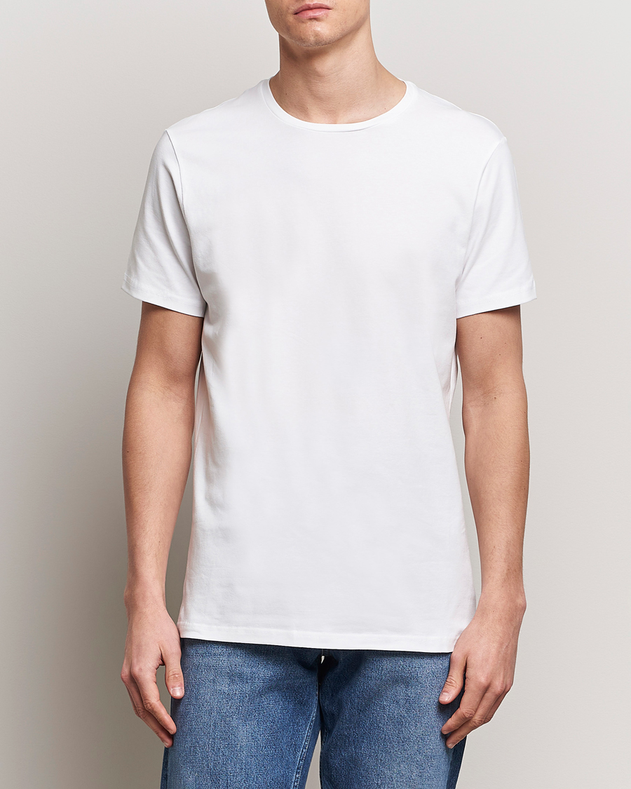 Hombres | Alla produkter | Bread & Boxers | 2-Pack Crew Neck Tee White