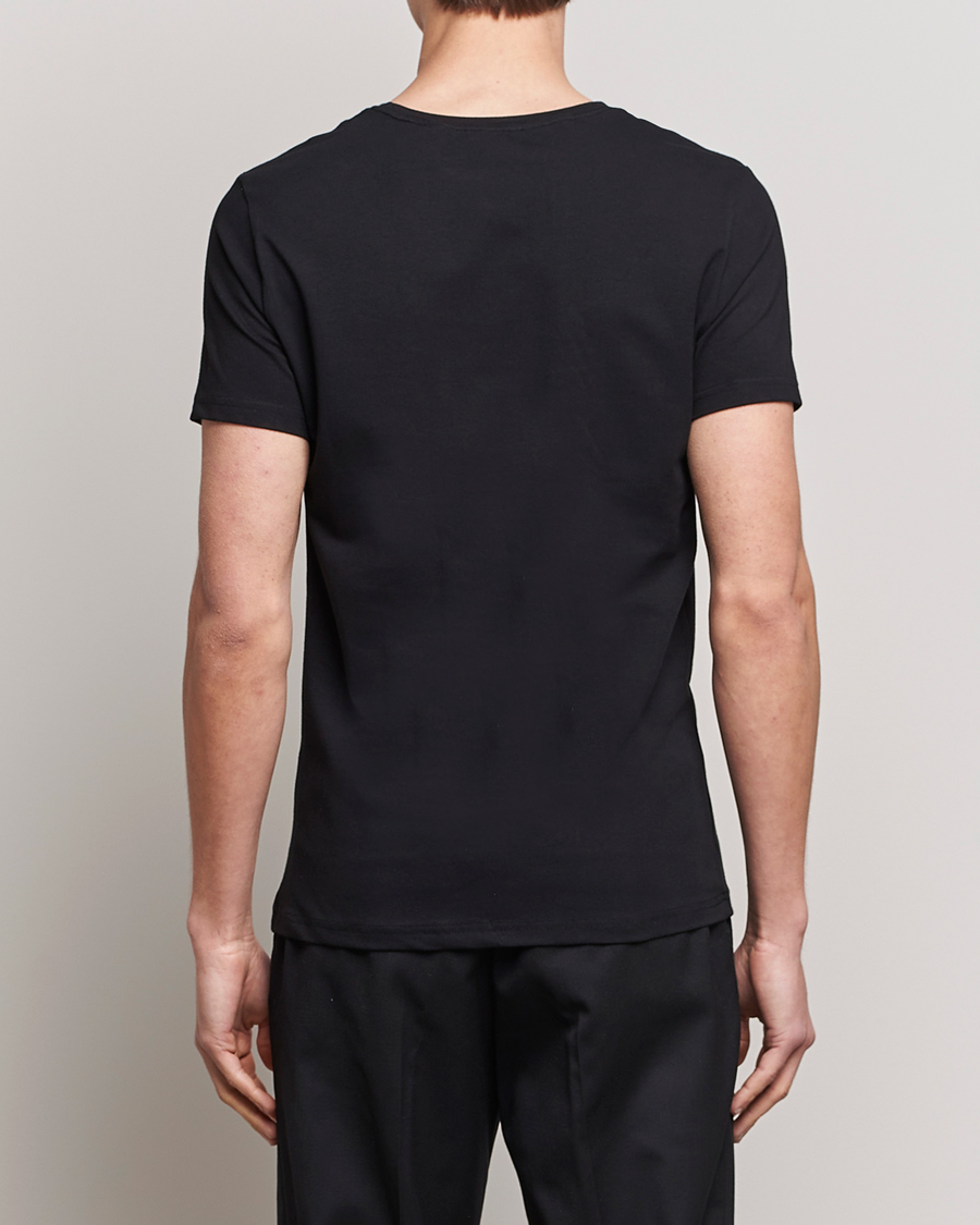 Hombres | Camisetas | Bread & Boxers | 2-Pack Crew Neck Tee Black
