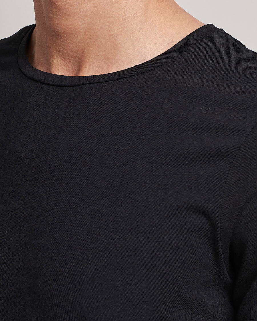 Hombres | Camisetas | Bread & Boxers | 2-Pack Crew Neck Tee Black