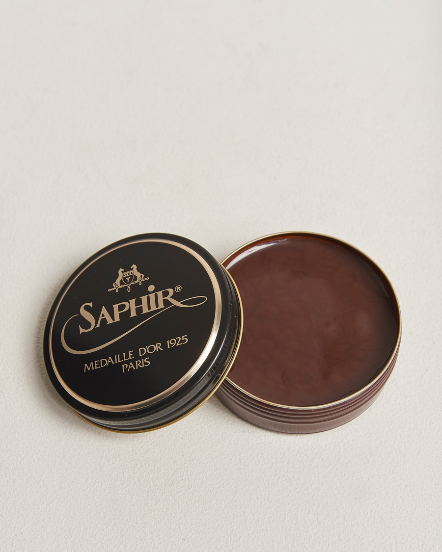 Hombres | Productos para el cuidado del calzado | Saphir Medaille d\'Or | Pate De Lux 50 ml Medium Brown