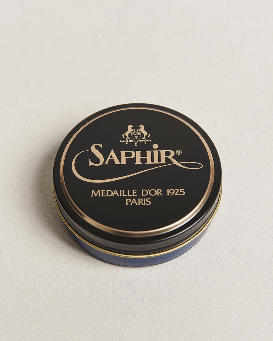 Hombres | Cuidado del calzado | Saphir Medaille d'Or | Pate De Lux 50 ml Navy Blue