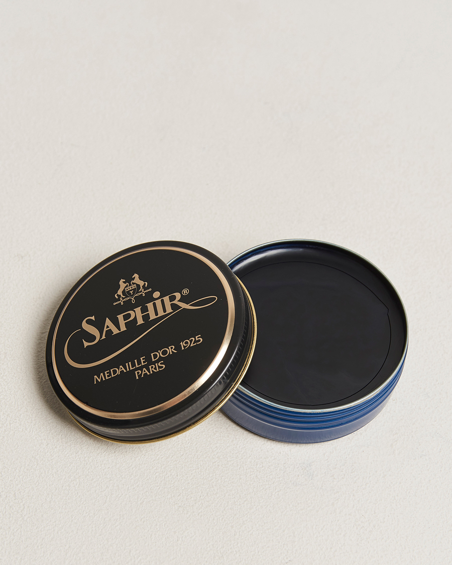 Hombres | Cuidado del calzado | Saphir Medaille d'Or | Pate De Lux 50 ml Navy Blue