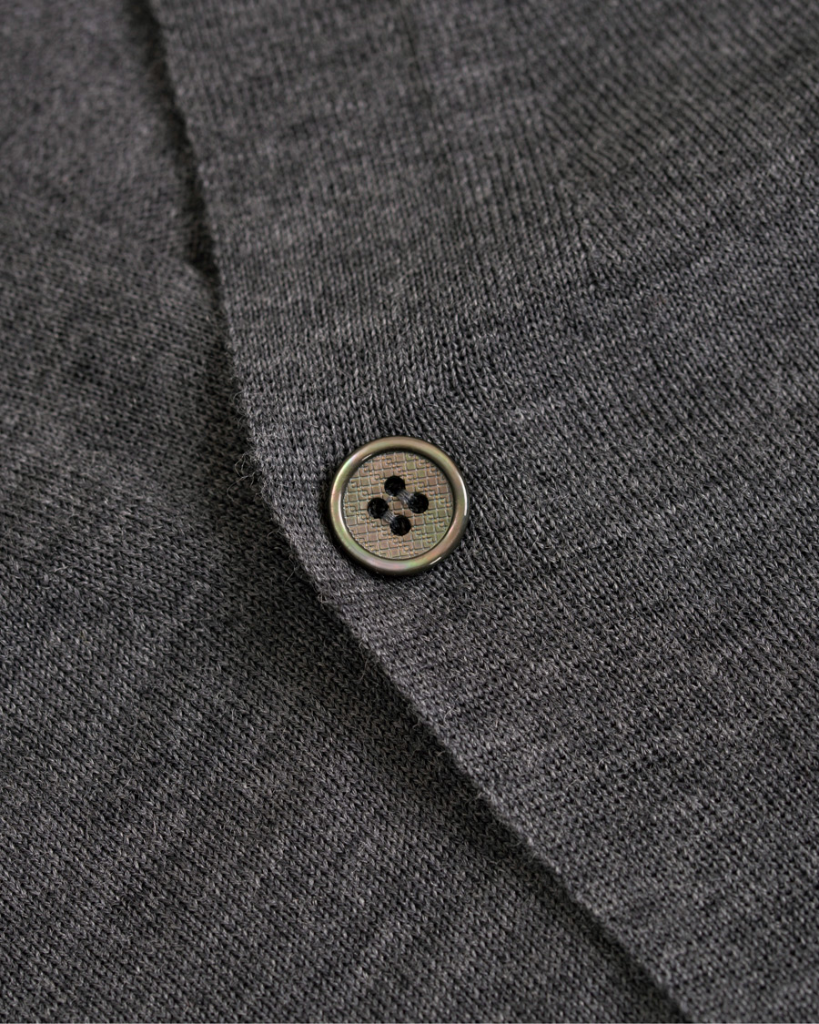 Hombres | Jerséis y prendas de punto | Canali | Merino Wool Gilet Grey