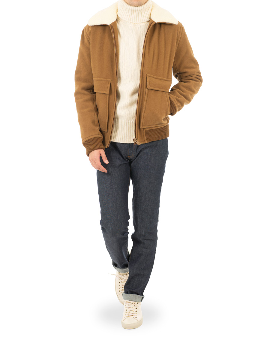 Hombres | Abrigos y chaquetas | A.P.C. | Blouson Bronze Shearling Jacket Marron Glace